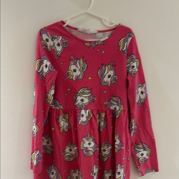 H&M Red Long Sleeve Crew Neck Sundress - Picture 2 of 5